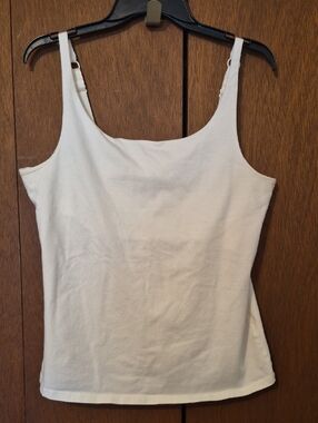 Croft & Barrow Cream Scoop Neck Cami Top SZ XL